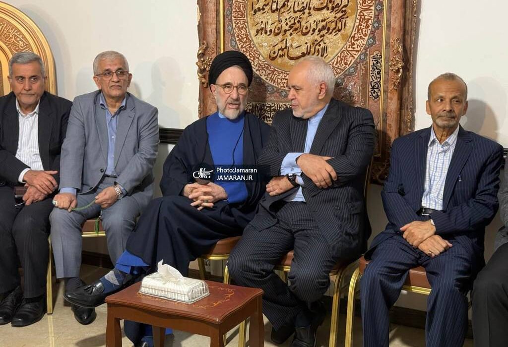 عکس جدید از سیدمحمد خاتمی و ظریف در یک دیدوبازدید نوروزی