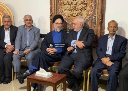عکس جدید از سیدمحمد خاتمی و ظریف در یک دیدوبازدید نوروزی