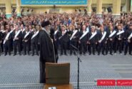 آیت الله خامنه‌ای: ایمنی کارگران باید تامین شود /ممنوعیت ورود محصولات دارای مشابه داخلی نباید برداشته شود / ذهن‌ها نباید از مسئله فلسطین منصرف بشود