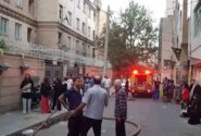 مهار آتش‌سوزی در خیابان پاسدار گمنام تهران