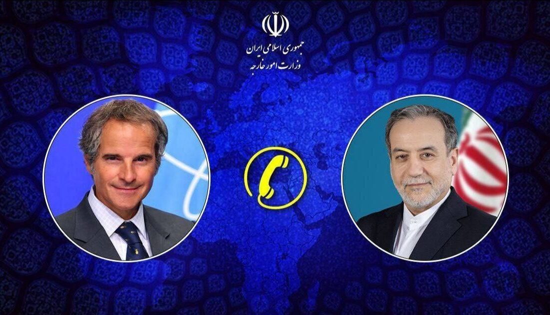 گفت‌وگوی تلفنی عراقچی و گروسی درباره روند مذاکرات غیرمستقیم ایران و آمریکا