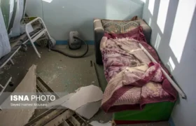 بیمارستان اندیمشک پس از حمله دشمن