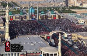 تصاویرِ حضورِ گستردهِ عزاداران در قم از لنز دوربین‌های خارجی